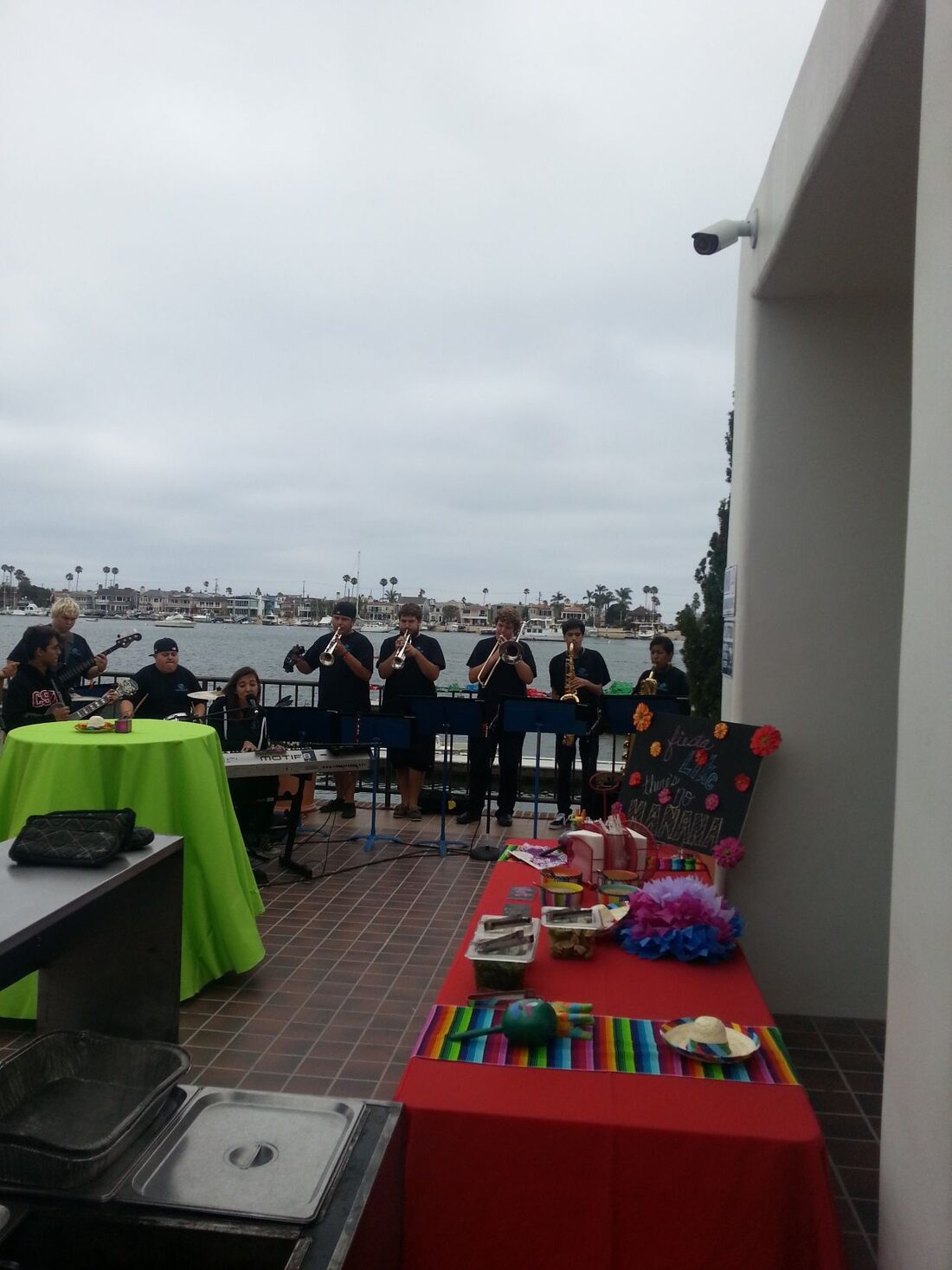 Taco catering at a waterfront event